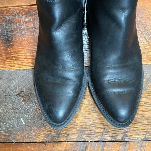 Nicholas Kirkwood Suzi Black Leather Crystal Heel Ankle Boots Size 37.5 (7) - Picture 3 of 9